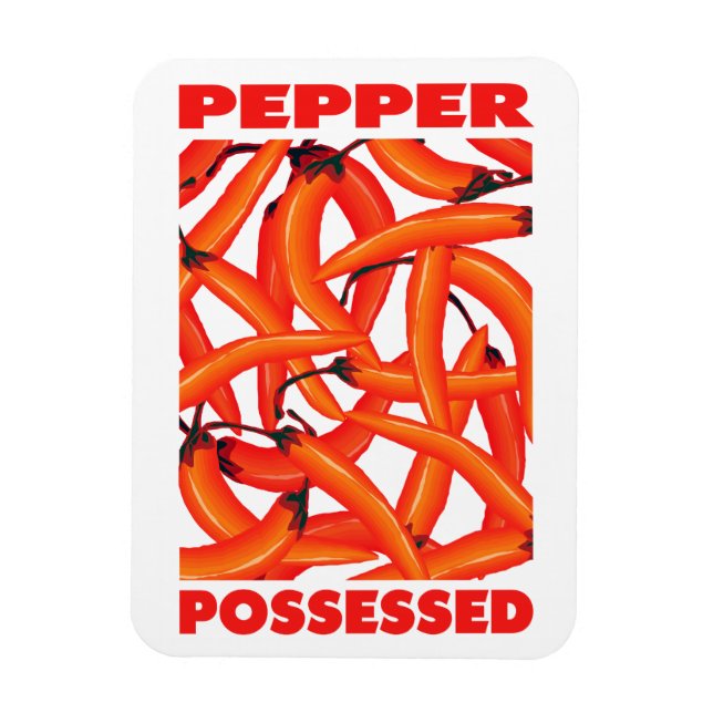 Kärlek paprika? Red Hett Chili Yum! Magnet (Vertikal)