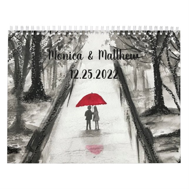 Kärlek par Bröllop-årsdag för Europavalet Namn Kalender (Omslag)