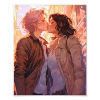 Kärlek par Kärlek Romantic Fototryck