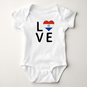 Kärlek - Paraguay Flagga T Shirt
