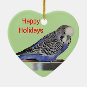 Kärlek parakeets julprydnad julgransprydnad keramik