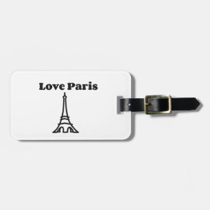 Kärlek Paris Bagagebricka