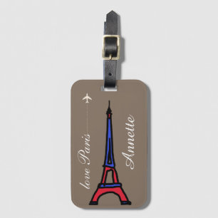 kärlek Paris Bagagebricka