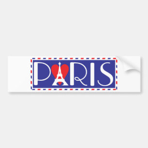 Kärlek Paris Bildekal