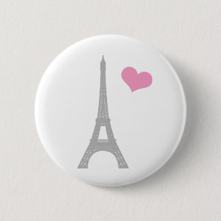 Kärlek Paris Button Pin Knapp