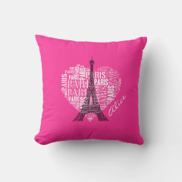 Kärlek Paris | Eiffel Torn Kudde