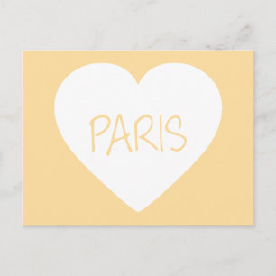 Kärlek Paris hjärta Vykort