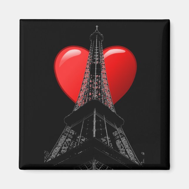 Kärlek Paris Magnet (Framsidan)