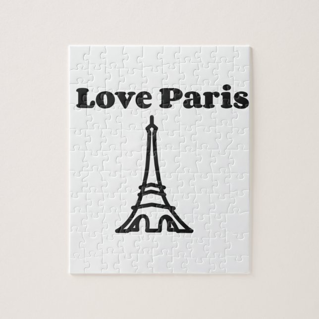 Kärlek Paris Pussel (Vertikal)