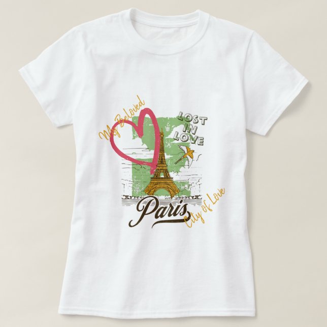 kärlek, Paris T Shirt (Design framsida)