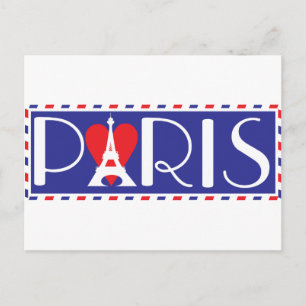 Kärlek Paris Vykort