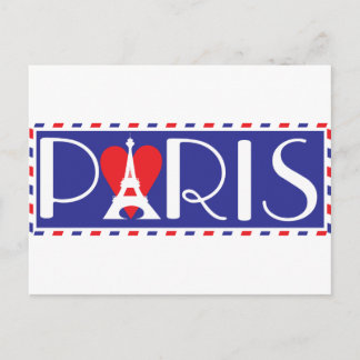 Kärlek Paris Vykort
