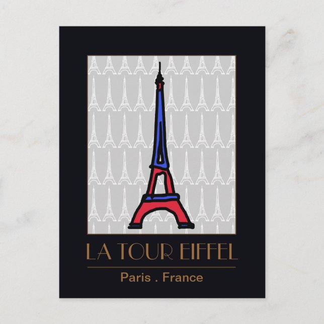 kärlek Paris Vykort (Framsida)