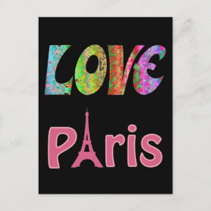 Kärlek Paris vykort