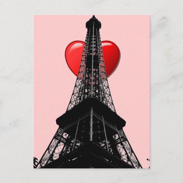Kärlek Paris vykort (Framsida)