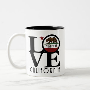 KÄRLEK Pasadena California 11oz Två-Tonad Mugg