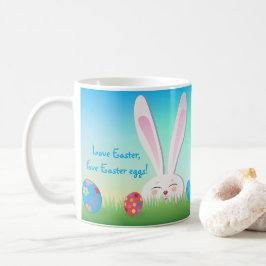 Kärlek Påsk, Glad påsk Hunt Cute Bunny Kaffemugg