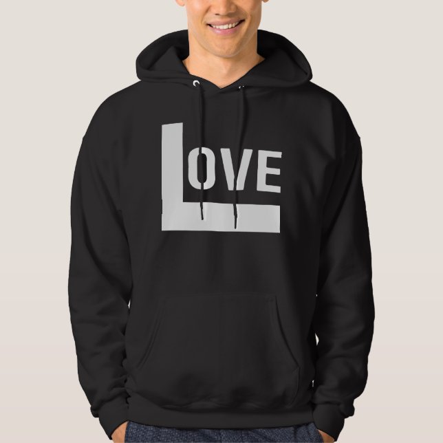 Kärlek Påstående Hoodie (Framsida)