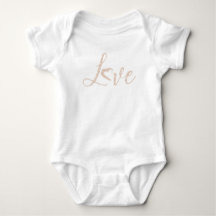 Kärlek Pastel Beige Heart Baby Bodykostym