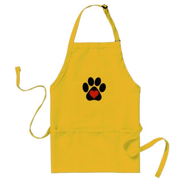 KÄRLEK Paw-utskrift Förkläde (Framsidan)