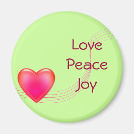Kärlek Peace Joy Fridge Magnet