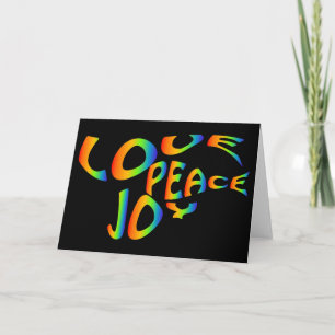KÄRLEK PEACE JOY HELGKORT