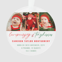 Kärlek Peace Joy & Tiny Kisses Baby 1:a jul