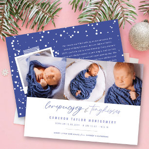 Kärlek Peace Joy Tiny Kisses Baby 1 jul Julkort