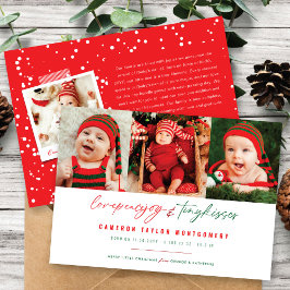 Kärlek Peace Joy Tiny Kisses Baby 1 jul Julkort