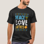 Kärlek Peace Latkes Hanukkah Chanukah Jewish 1 T Shirt<br><div class="desc">Kärlek Peace Latkes Hanukkah Chanukah Jewish 1.</div>