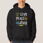 Kärlek Peace Latkes Hanukkah Chanukah Jewish Funny Hoodie<br><div class="desc">Kärlek Peace Latkes Hanukkah Chanukah Jewish Funny Gift</div>