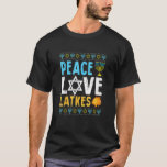 Kärlek Peace Latkes Hanukkah Chanukah Jewish Gift T Shirt<br><div class="desc">Kärlek Peace Latkes Hanukkah Chanukah Jewish Gift.</div>