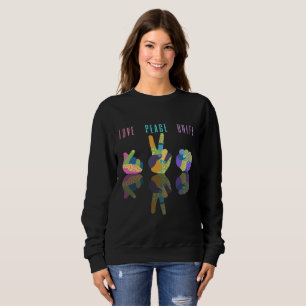 Kärlek Peace Unity Hand-tecken T Shirt