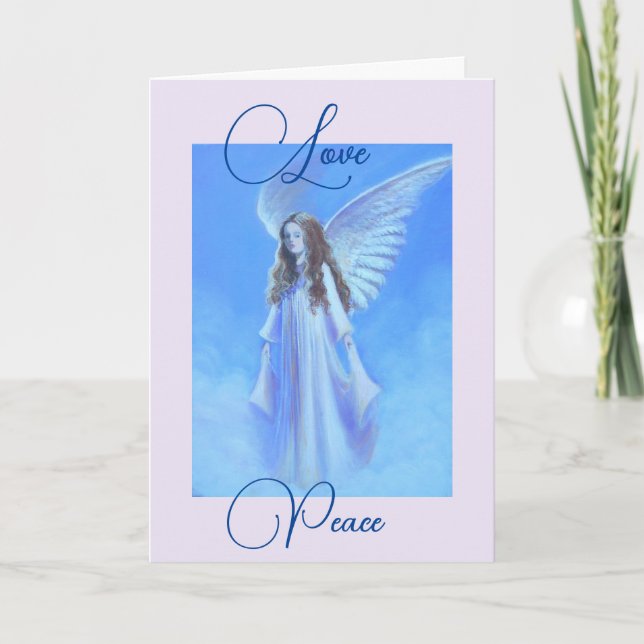 Kärlek & PeaceStandard, 5-tums x 7-tums-gratulatio Kort (Framsida)