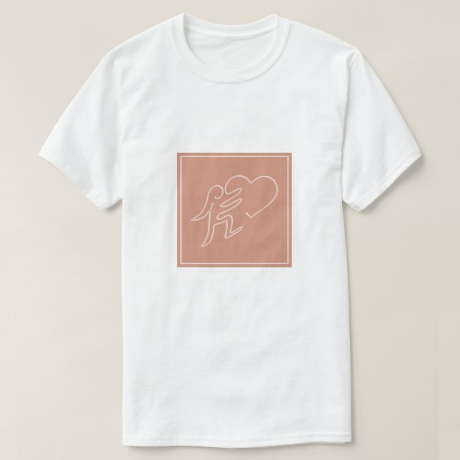 KÄRLEK (PEACH) T SHIRT (Design framsida)