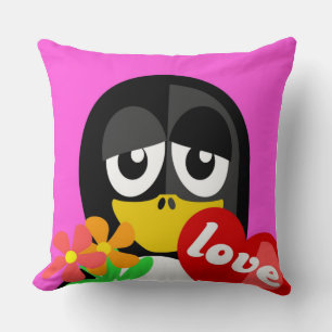 KÄRLEK PENGUIN KUDDE