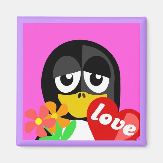 KÄRLEK PENGUIN MAGNET (Framsidan)