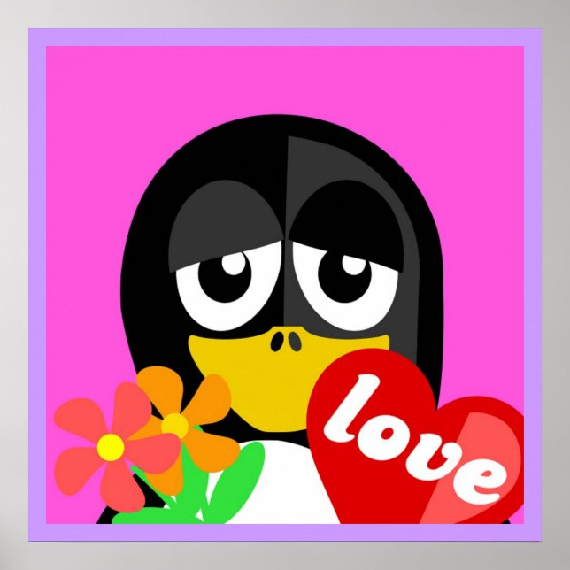 KÄRLEK PENGUIN POSTER (Framsidan)