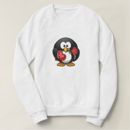 Kärlek Penguin Sweatshirt Tröja