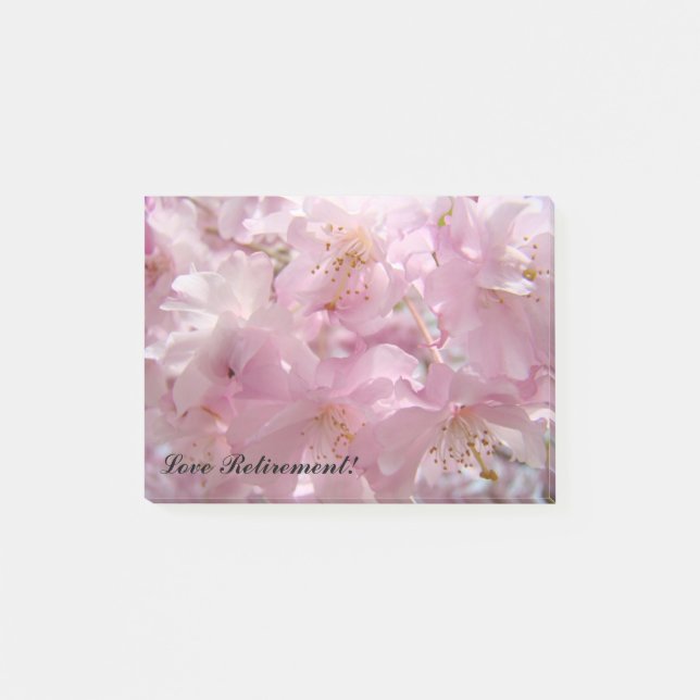 Kärlek Pension post it lappar Rosa Blommor Gå i pe (Framsida)