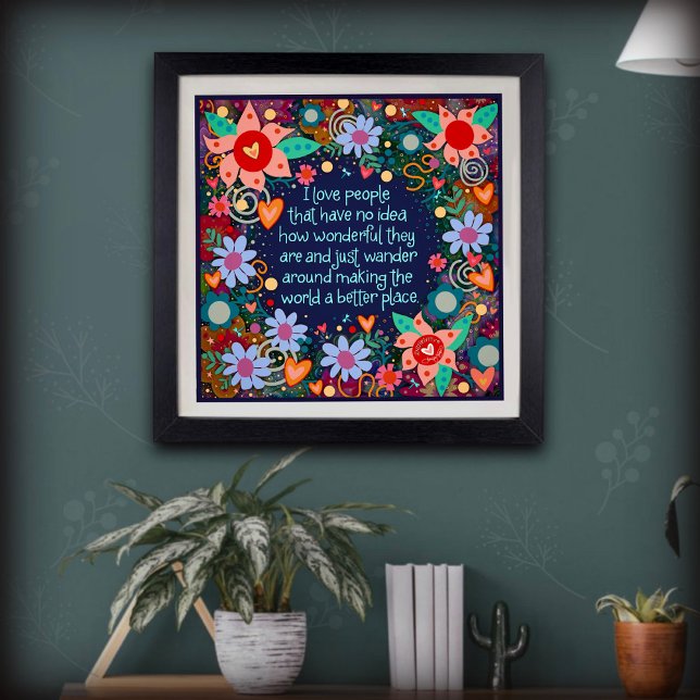 Kärlek People Citote Blommigt Söt inspiration Poster (Skapare uppladdad)