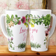 Kärlek Personlig Latte Mugg med Örter