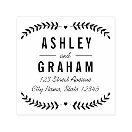 Kärlek Personlig Rubber Frimärke Självfärgande Stämpel