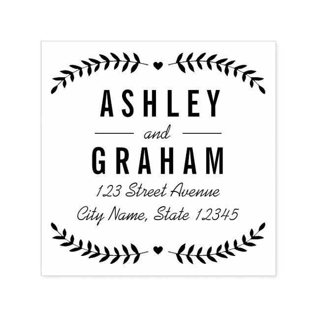 Kärlek Personlig Rubber Frimärke Självfärgande Stämpel (Design)