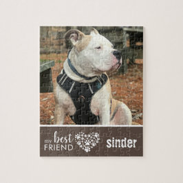 Kärlek Pet Hund Photo Personlig Pussel