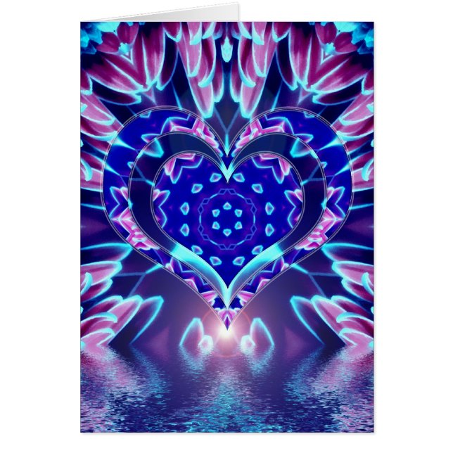 Kärlek PeTaLS-kort Hälsningskort (Framsidan)