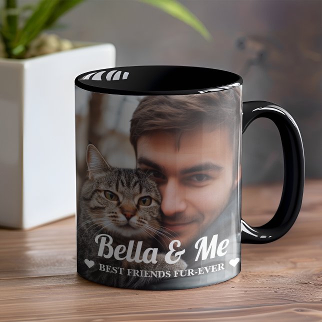 Kärlek Photo Hund eller Cat Lover Mugg (Skapare uppladdad)