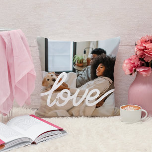 Kärlek Photo Template Personlig Par Kudde