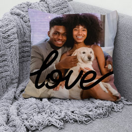 Kärlek Photo Template Personlig Par Kudde