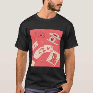 Kärlek Photography Öga Camera Digital Art Illustra T Shirt